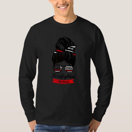 消防士オフデューティ消防士官 Tシャツ (正面)