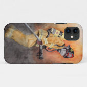 消防士オリジナルウォーターカラーバイミランダ Case-Mate iPhoneケース (裏面(横))