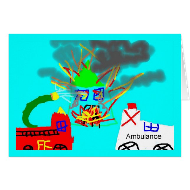 消防士カード (正面横)