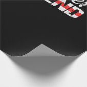 消防士ガールフレンド薄い赤線ファイアウーマン ラッピングペーパー (角)