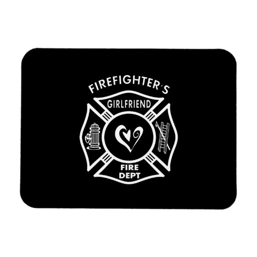 消防士ガールフレンド マグネット (横)