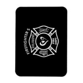 消防士ガールフレンド マグネット (縦)