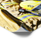 消防士ギア及びトラック ポスター (角)