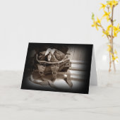 消防士ギア空白のカード カード (黄色い花)