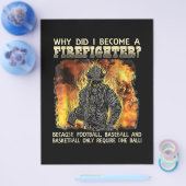 消防士ギフト |なぜ私は消防士になった チラシ (シングル)