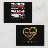 消防士ギフト |ボランティア消防士 名刺 (正面/裏面)