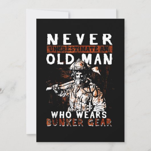 消防士ギフト |消防士を過小評価しない シーズンカード (正面)