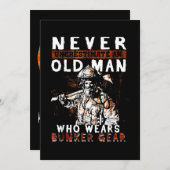 消防士ギフト |消防士を過小評価しない シーズンカード (正面/裏面)