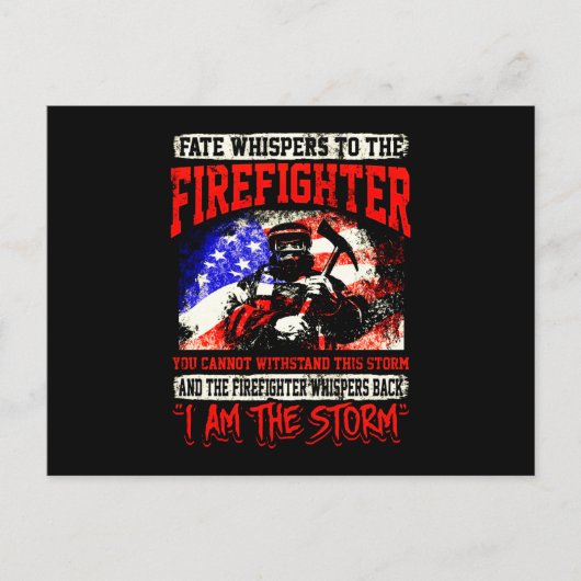 消防士ギフト | Fate Whispers To Fire fighter シーズンポストカード (正面)