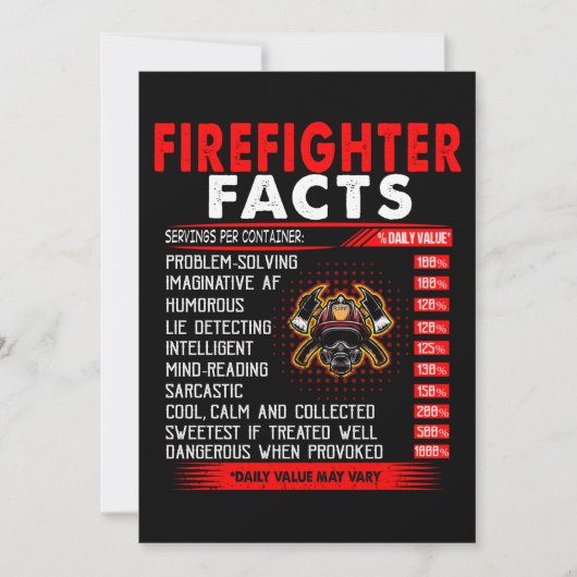 消防士ギフト | Fire fighter Facts Gives シーズンカード (正面)