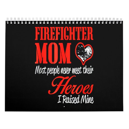 消防士ギフト | Fire fighter Mom Gives カレンダー (カバー)