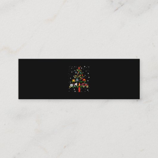 消防士ギフト | Merry Christmas消防士おもしろい スキニー名刺 (正面)