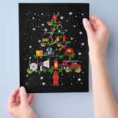 消防士ギフト | Merry Christmas消防士おもしろい チラシ (手)