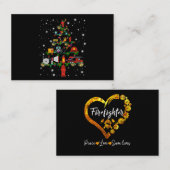 消防士ギフト | Merry Christmas消防士おもしろい 名刺 (正面/裏面)