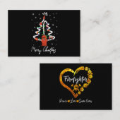 消防士ギフト | Merry Christmas消防士 名刺 (正面/裏面)