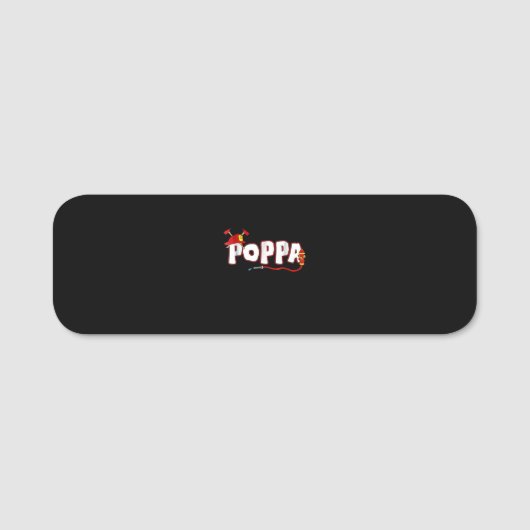 消防士ギフト | Poppa消防士ギフト 名札 (正面)
