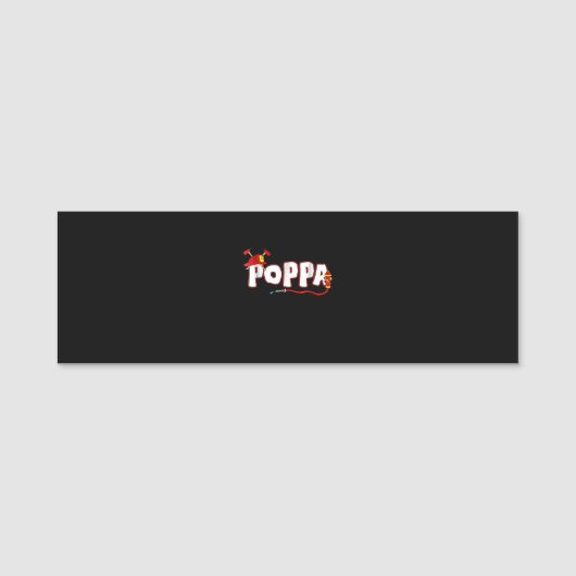消防士ギフト | Poppa消防士ギフト 名札 (正面)