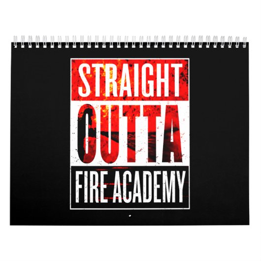 消防士ギフト | Straight Outta消防士 カレンダー (カバー)