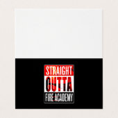 消防士ギフト | Straight Outta消防士 名刺 (外部フラット)