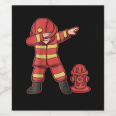 消防士ギフト | The Man Fire Fighter ワインラベル (シングルラベル)