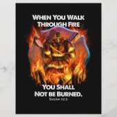 消防士ギフト | When You Walk Through Fire チラシ (正面)