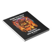 消防士ギフト | When You Walk Through Fire ノートパッド (アングル)