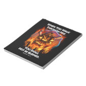 消防士ギフト | When You Walk Through Fire ノートパッド (回転)