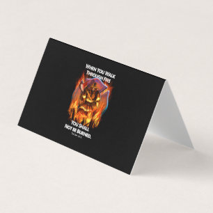 消防士ギフト When You Walk Through Fire 名刺