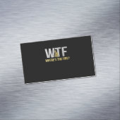 消防士ギフト | WTF消防士の場所 マグネット名刺 (インサイチュ)