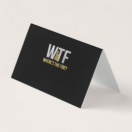 消防士ギフト | WTF消防士の場所 名刺 (正面)