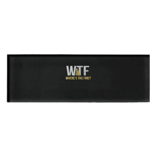 消防士ギフト WTF消防士の場所 名札