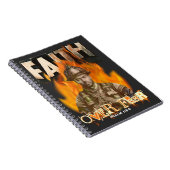 消防士クリスチャン信仰への恐怖に対する信仰 ノートブック (右側)