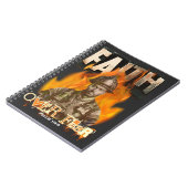 消防士クリスチャン信仰への恐怖に対する信仰 ノートブック (左側)