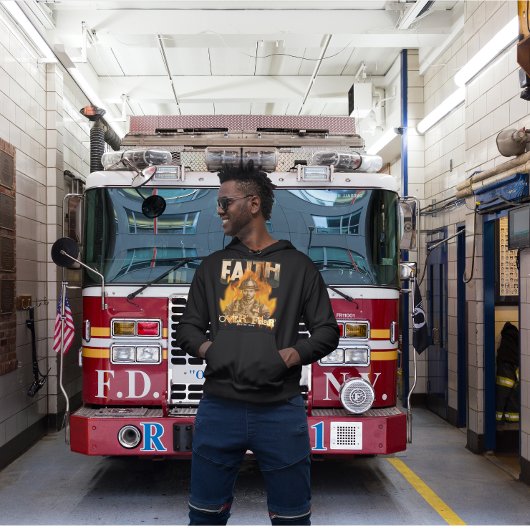 消防士クリスチャン信仰への恐怖に対する信仰 パーカ