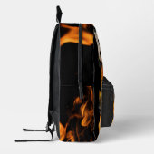 消防士クリスチャン信仰への恐怖に対する信仰 プリントバックパック (左)