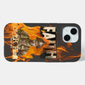 消防士クリスチャン信仰への恐怖に対する信仰 Case-Mate iPhoneケース (裏面 (横))