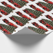 消防士クリスマスギフトラッピング紙 ラッピングペーパー (角)