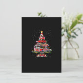 消防士クリスマスツリー火災トラッククリスマス消防士 招待状 (スタンド正面)