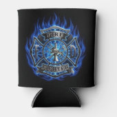 消防士クーラーボックス – 耐久性のある飲料ホルダー 缶クーラー (正面)