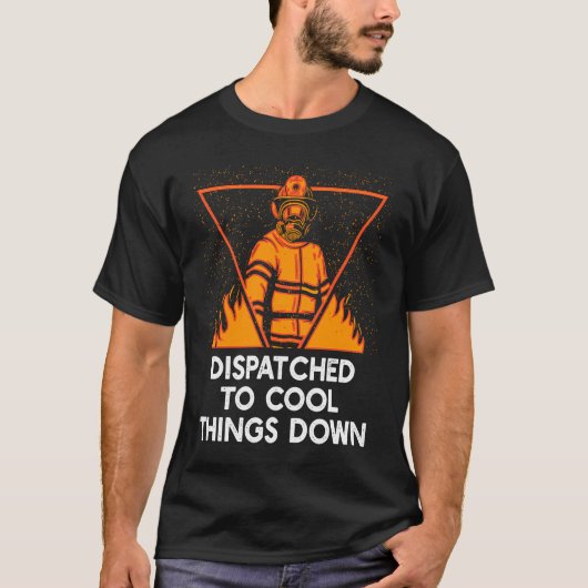 消防士クールの消防に派遣 Tシャツ (正面)