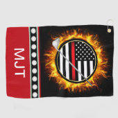 消防士ゴルフタオル ゴルフタオル (横)