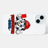 消防士サッカー審判マスコット Case-Mate iPhoneケース (裏面 (横))