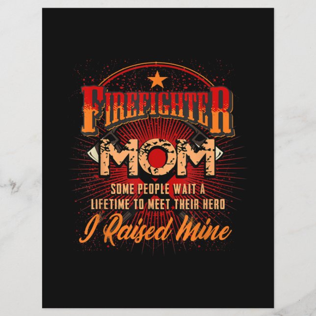 消防士サポート – Fireman 誇りを持った Mom (正面)