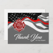 消防士サンキューカード ポストカード (正面/裏面)