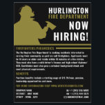 消防士シルエット、消防士募集 チラシ<br><div class="desc">ファイアファイターシルエット、ファイアファイターリクルートチラシby The Business Card Store.</div>