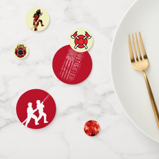 消防士シンボルテーブル紙吹雪 コンフェッティ (グループ)