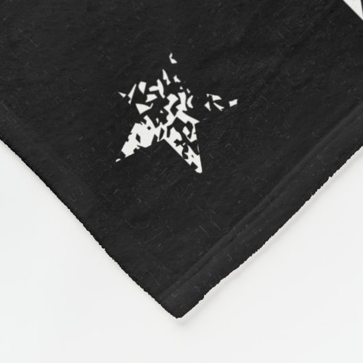 消防士スタイルのアメリカ国旗フルカスタム フリースブランケット (角)