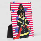 消防士ダシュント フォトプラーク (側面)