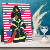 消防士ダシュント フォトプラーク (側面)