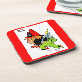 消防士ダンパーダウン コースター (左側)